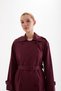 Women's Belted Epaulette Double Breasted Trench Coat - 6