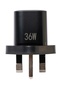 | شاحن حائط بقوة 36 واط مع منفذ PD USB-C + USB-A | أسود - 3