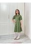 Girl's Summer Short Sleeve Wrapped Fabric Dress 6/12 Years - 2