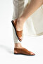 Leather Women's Sandals Summer Shoes - 3