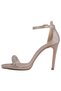 Dza07-337170 Mink Satin Evening Dress Platform Heeled Women's Shoes - 3