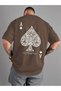 Ace of Spades Poker Printed Casual T-Shirt for Men