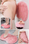 Suction Cup Silicone Bath Brush Foot Massage Pad Back Scrub Body Washing Washcloth - 5