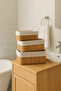 3-Piece Bamboo Multi-Purpose Rectangular Baskets