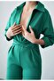 Women's Shirt Collar Loose Leg Jumpsuit (Original Visual and Video Used) - 7