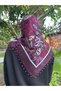 Handcrafted Edge Beaded Writing Cheesecloth Dowry Gift - 3