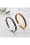 1Pc Gold Fine Steel Mesh Clamp Adjustable Bracelet - 4