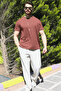 Men's Regular Modal Fabric Silky Textured Wrinkle-Free Basic T-Shirt - 3