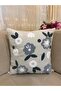 Punch Punch Embroidered 2Pcs Throw Pillow Cover 43X43Cm Decorative Linen Throw Pillow Cover - 2