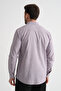 Men's Long Sleeve Single Pocket Regular Fit Cotton Shirt 2635 - 6