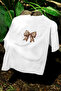 LEOPARD BOW PRINT WOMEN'S CREW NECK COTTON OVERSIZED SHORT SLEEVE T-SHIRT - 3