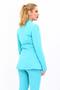 Self-Standing Collar Jacket-Turquoise - 1072100 - 4