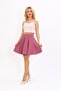 Short Flared Skirt-Rose - 5517100