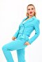 Men's Collared Short Jacket - Turquoise - 1048100 - 3