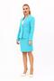 Single Button Classic Jacket & Slit Straight Tight Skirt - Turquoise - 1044502 - 5