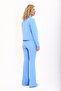 Buttoned Mini Jacket & Flared Trousers Set - Sky Blue - 1010530 - 3