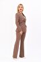 Men's Classic Jacket with Lapel Pockets & Spanish-Cut Trousers - Brown - 1062530 - 3