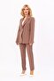 Men's Lapel Single Button Classic Jacket & Slim Fit Trousers - Brown - 1025510