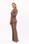 Yonca Jacket & Spanish-Cuff Trousers Set - Brown - 1027530 - 2