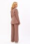 Men's Lapel Collar Blazer Jacket & Wide Leg Trousers - Brown - 1034520 - 5
