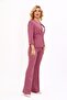 Zero Collar Plain Short Jacket & Spanish Flare Trousers-Rose - 1015530 - 4