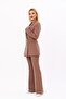 Men's Lapel Collar Blazer Jacket & Spanish-Cut Trousers - Brown - 1034530 - 2