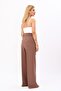 Corsage Belt Palazzo Trousers - Brown - 5017100 - 4