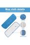 مجموعة من 3 قطع من وسادات التنظيف البديلة من الألياف الدقيقة، أحمر/أزرق/أخضر، 42×14 سم - 2