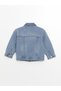 Lcw Kids Acid Washed Shirt Collar Basic Girls' Jean Jacket (W4) - 2