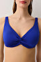 Twisted Front Underwire Gathering Bikini Top - 3