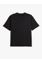 Short Sleeve Cotton Crew Neck Basic Oversize T-Shirt - 2