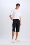 Slim Fit Slim Fit Cargo Pocket Basic Plain Capri Shorts T4693Az25Sm - 4