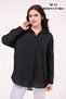 Women's Oversize New Season Comfort Model Pocketed Linen 4 Seasons Wide Fit Long Sleeve Plain Shirt - 2
