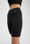 Fit Black High Waist Waist-Hugging Biker Flexible Short Basic Sports Leggings Z6741Az24Sp - 6