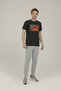 Sn524 Dıego T-Shirt 2Fx Anthracite Melange Men's Short Sleeve T-Shirt - 3