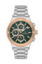 Jls0332201 Green & Silver & Rose Steel Men's Watch