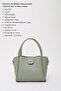 Mint Green Shk190 Faux Leather Snap Hand, Arm and Shoulder Bag with Removable Makeup Bag - 4