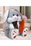 Pandamkee Cute 80 Cm Rabbit Holding Carrot in Her Hand - 2