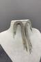 Silver Hanging Evening Dress Jewelled Earrings - 3