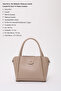 Mink Shk190 Faux Leather Snap Fastener Hand, Arm and Shoulder Bag with Removable Makeup Bag - 4