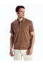 Lcw Vision Brown Polo Collar Men's T-Shirt