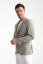 Abrines Men's Green Half Lined Bag Pocket Cotton Blended Lycra Flexible Fabric Blazer Jacket