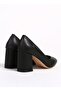 Elegant Design Heeled Classic Women's Shoes Black - 3