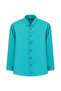 Long Sleeve Regular Fit Button Collar Linen Look Sports Cotton Shirt - 6