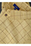 Boys' Yellow Checked Cotton Long Sleeve Shirt - 4