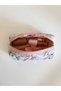 Crispy Floral Single Compartment Pen Holder Washable Ribbon Lace Zippered School Pencil Case - 2