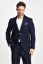 Venus Men's Navy Blue 4 Seasons Comfortable Fabric Slim Fit Half Lined Sports Blazer Jacket