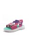 Cute Young Orthopedic Purple Burgundy Color Banded Butterfly Detailed Girls Sandals - 2