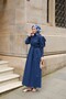 Women's Gipped Dress Navy Blue - 5