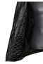 King Size Winter Men's Leather Coat Black Color - 3